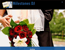 Tablet Screenshot of milestonesdj.com